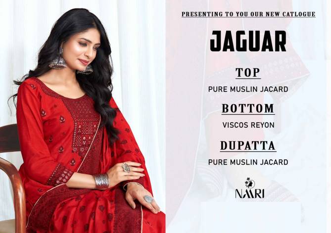 Jaguar By Naari Jacquard Muslin Designer Salwar Kameez Wholesale Market In Surat